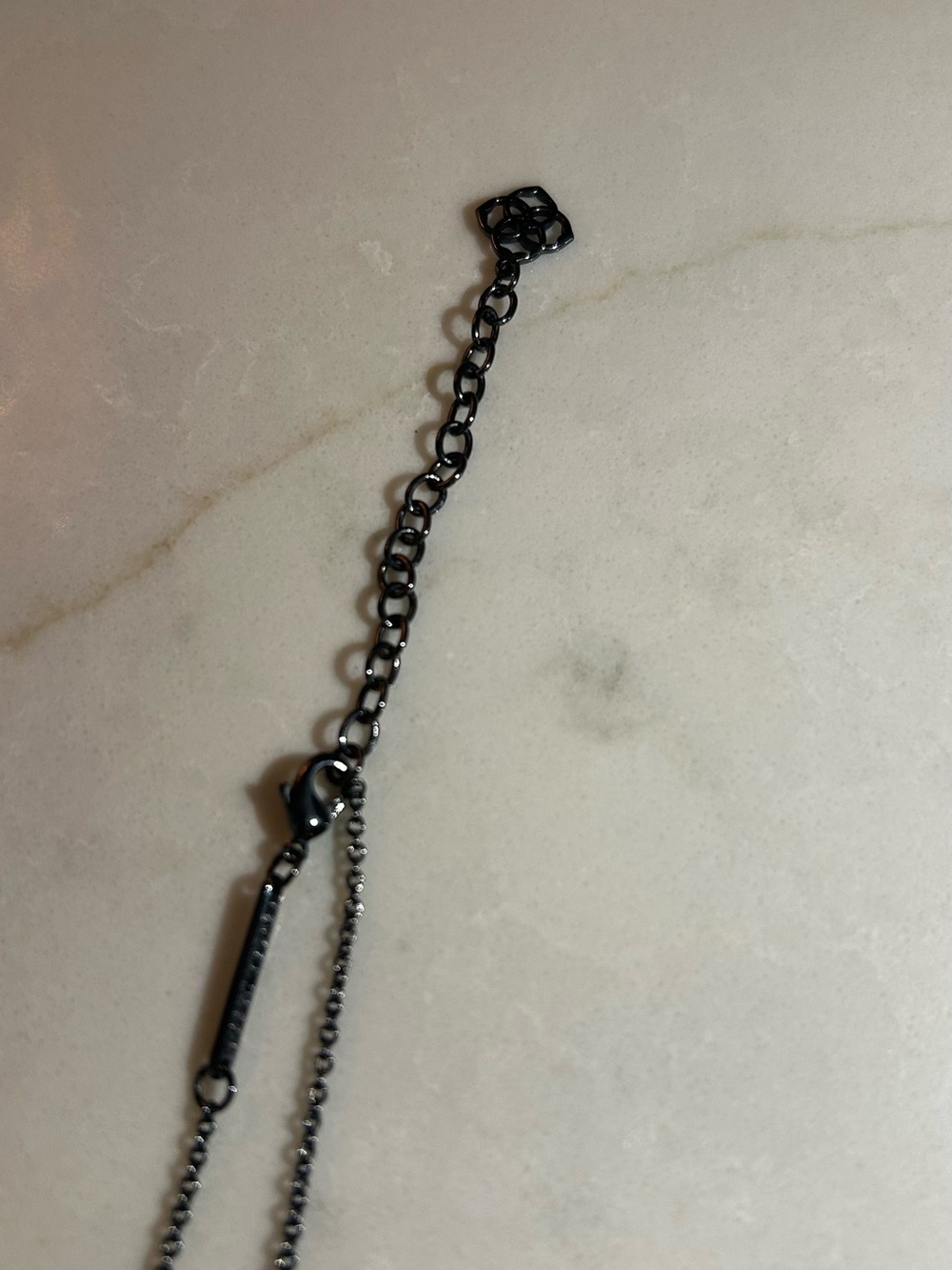 Kendra Scott Black Drusy Oval Pendant Necklace - Picture 6 of 8